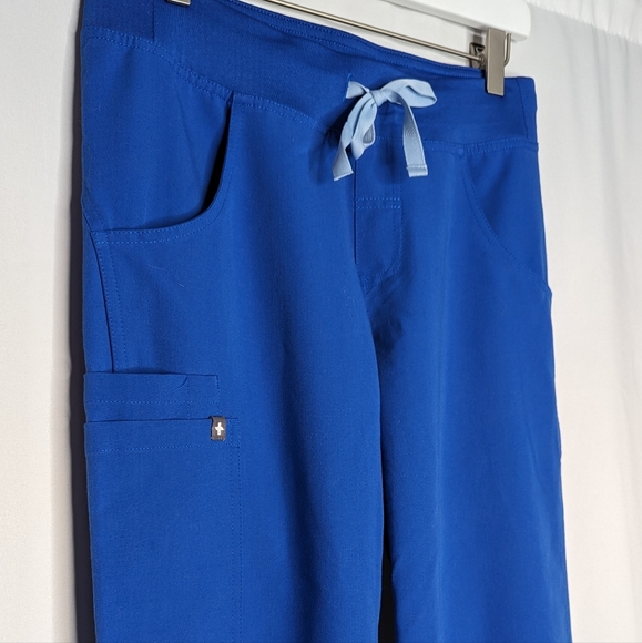 FIGS Kade Cargo Scrub Pants Royal Blue XS - Picture 8 of 11